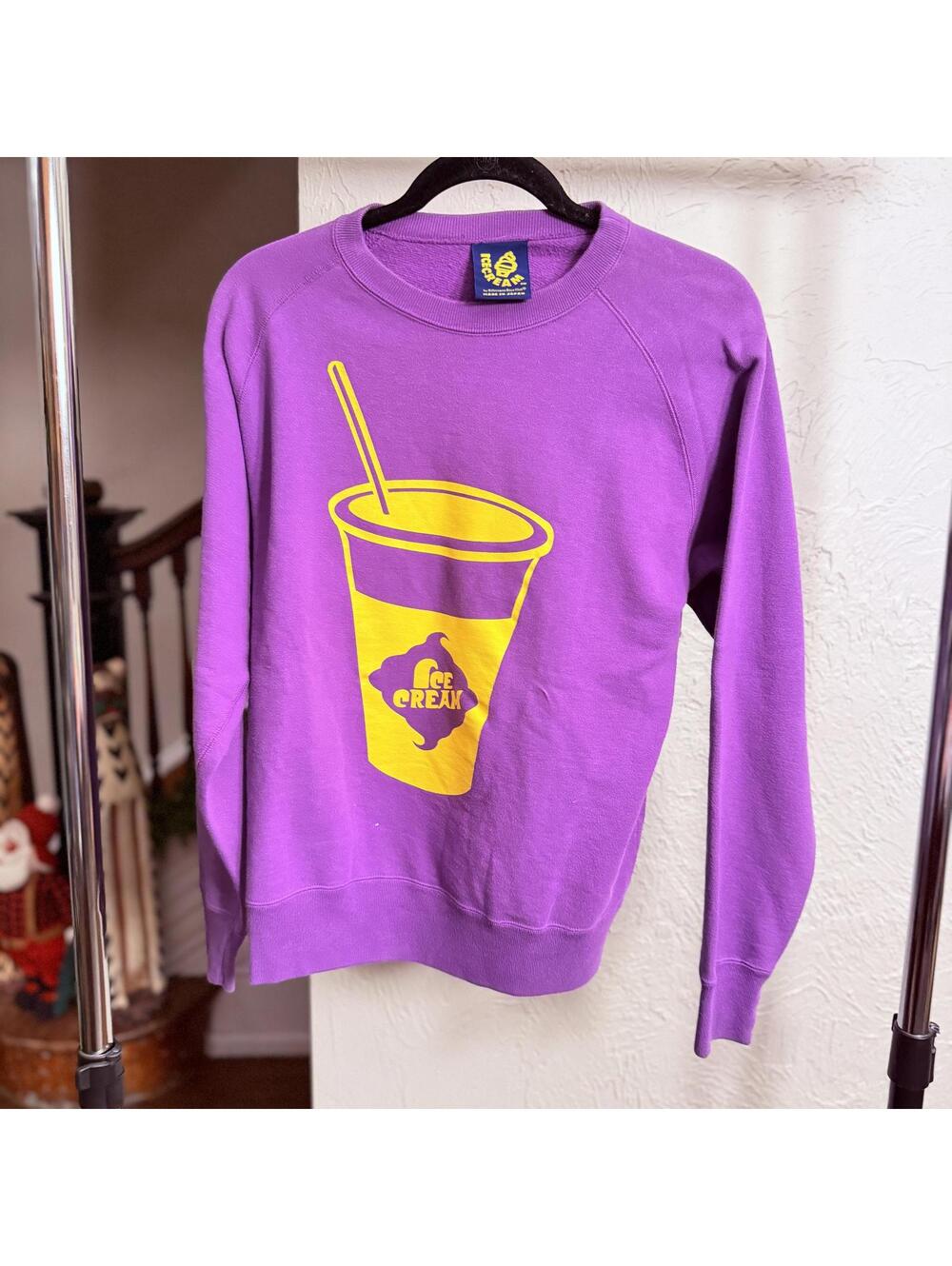 Ice Cream Billionaire Boys Club Purple Crewneck Sweatshirt
